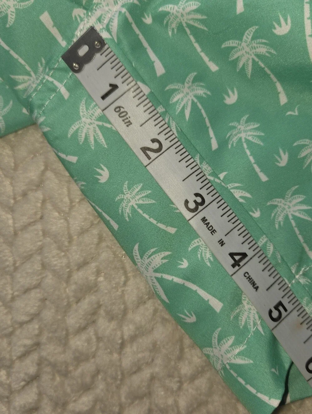 Polo Ralph Lauren Mens Traveler All Over Palm Tree Print Swim Trunks Green L NWT